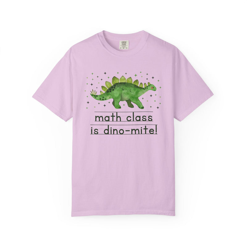 Funny Math Teacher Tee Shirt for Back to School, Funny and Adorable 90s Aesthetic Dinosaur Lover T-Shirt for High School Math Department - Opal and June