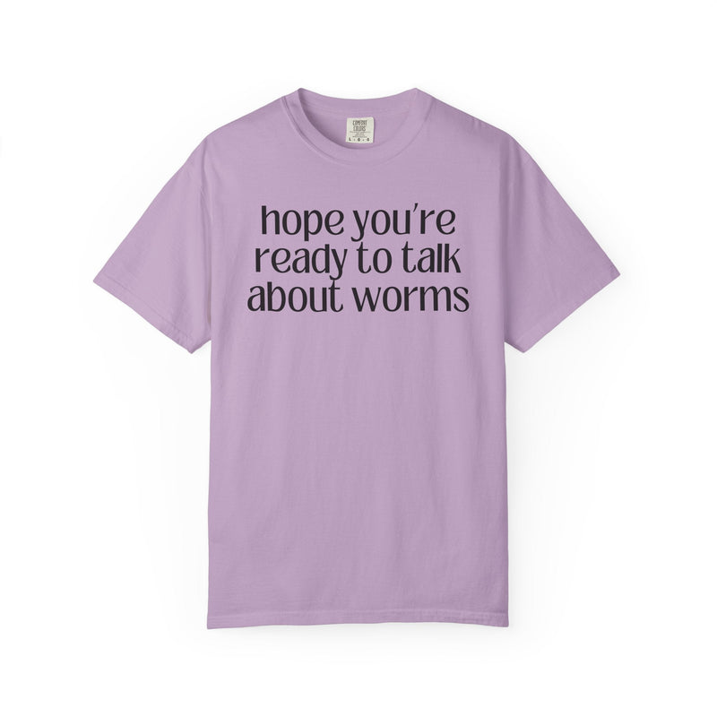 Funny Minimal Worm Tee Shirt: Vermeologist or Biology Teacher T-Shirt, Gift for Friend Who Loves Worms, Funny Sarcastic Worm Lover Present - Opal and June