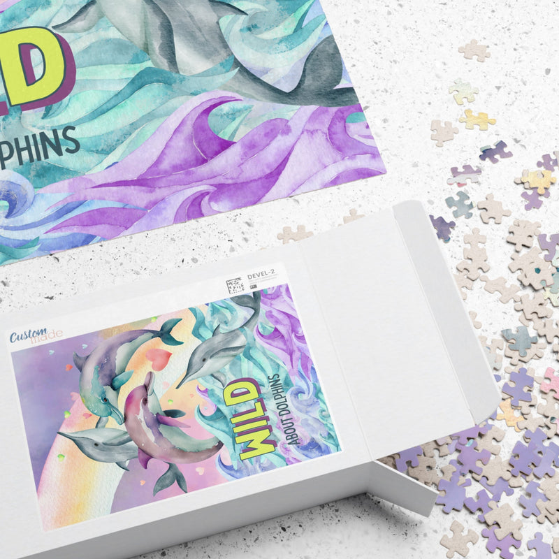 Funny Ocean Puzzle for Dolphin Lover: Wild About Dolphins - Opal and June