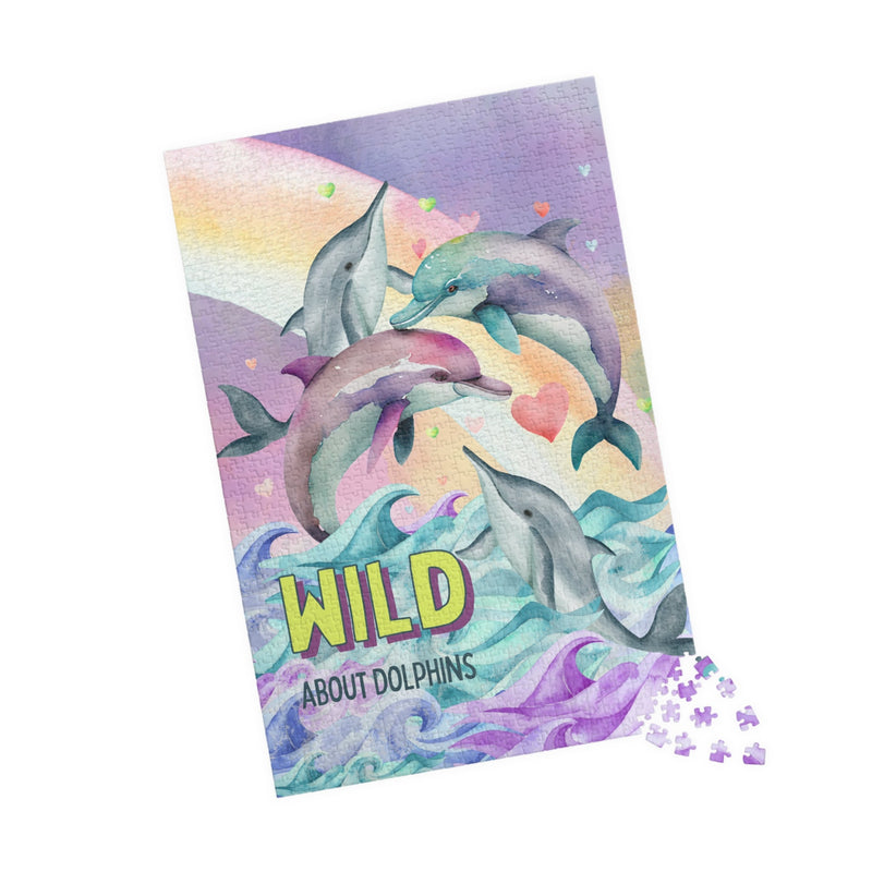 Funny Ocean Puzzle for Dolphin Lover: Wild About Dolphins - Opal and June