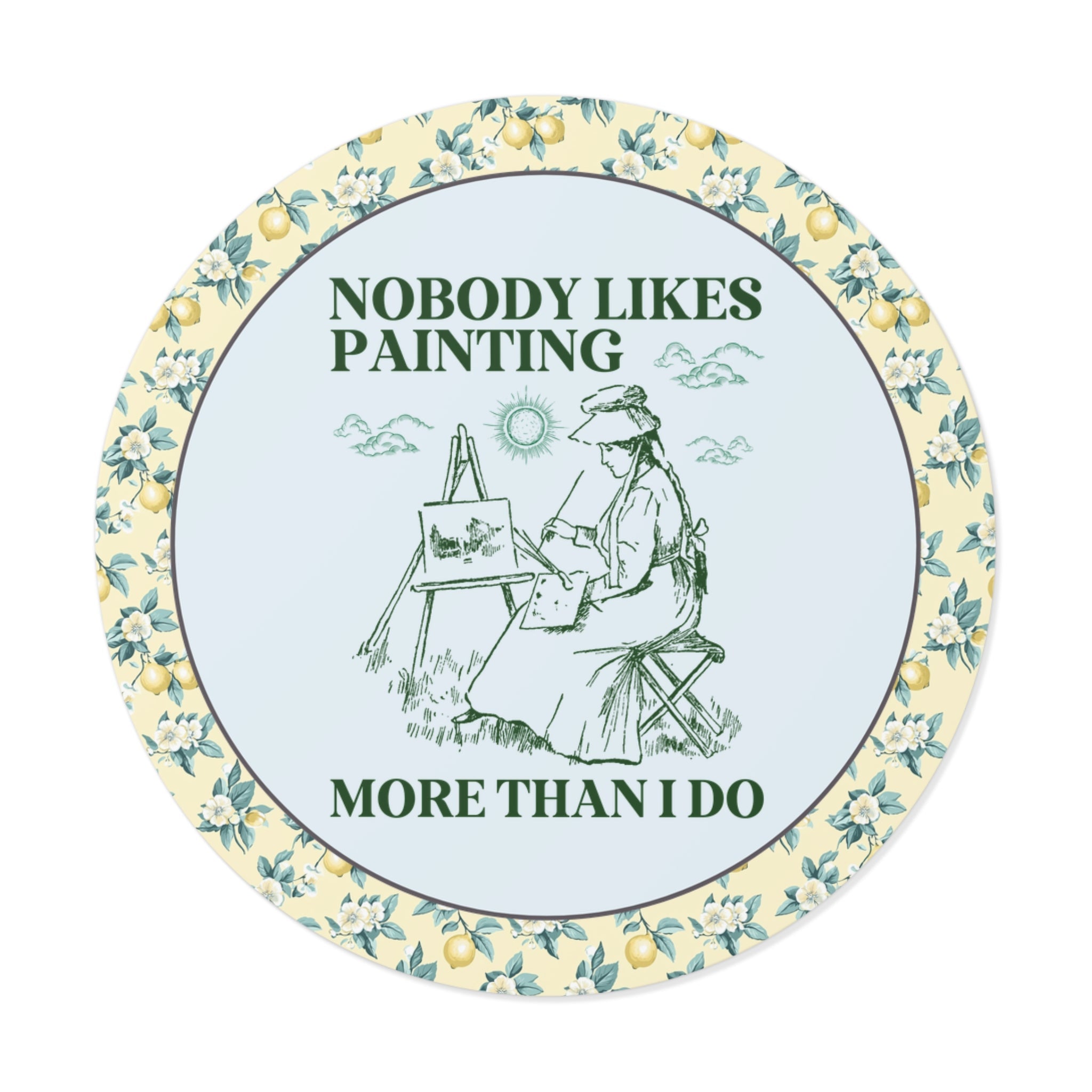 Funny Painting Gift for Friend Who Loves Painter, Silly High School Art Teacher Appreciation Gift, Sticker for Aspiring Watercolor Artist - Opal and June