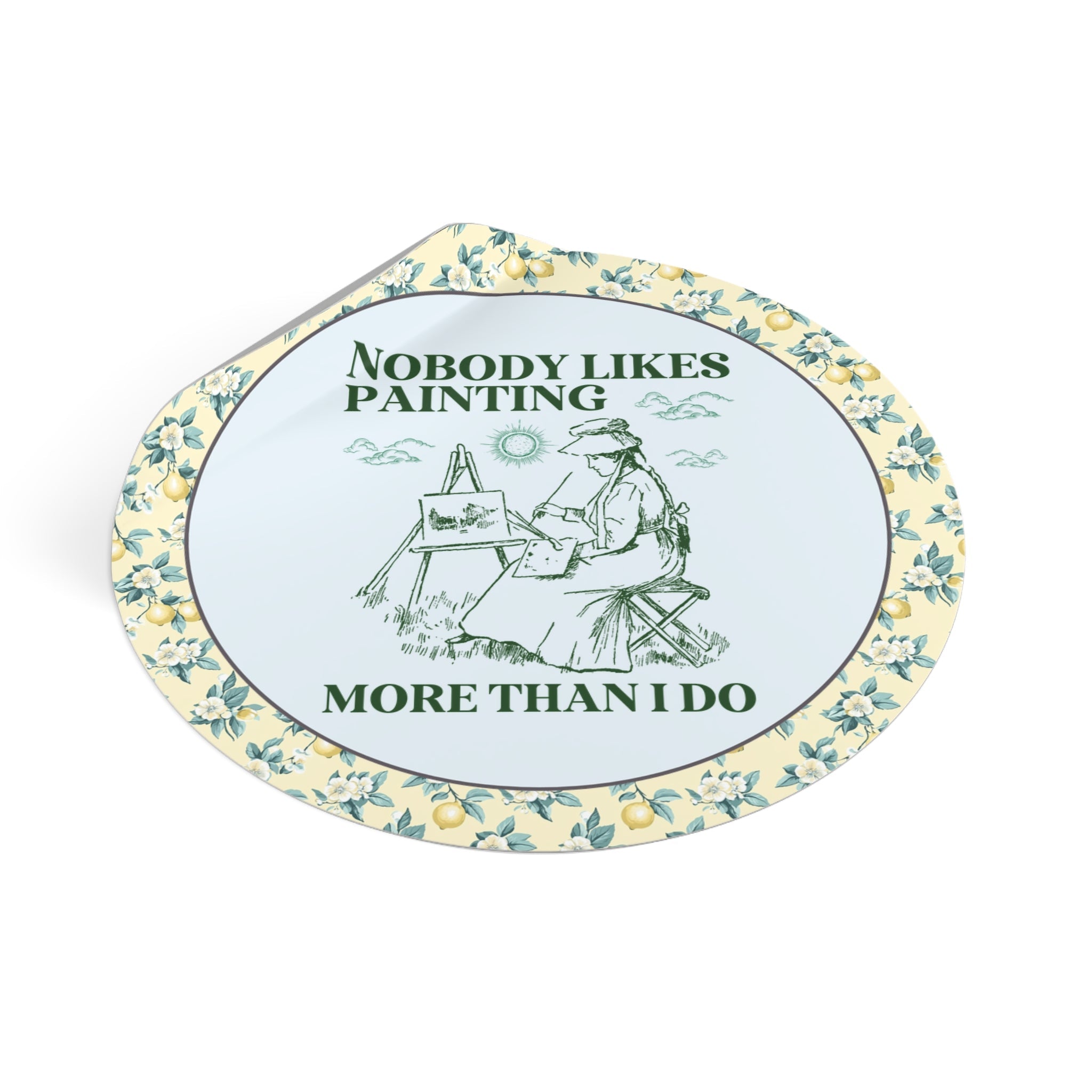 Funny Painting Gift for Friend Who Loves Painter, Silly High School Art Teacher Appreciation Gift, Sticker for Aspiring Watercolor Artist - Opal and June