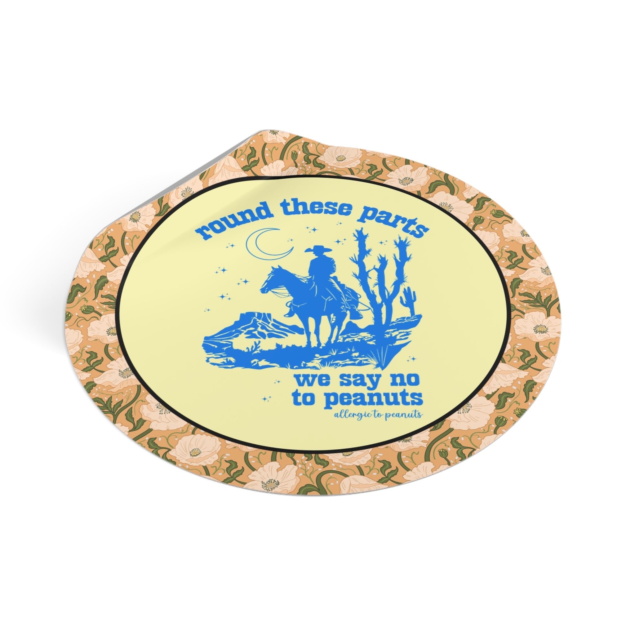 Funny Peanut Allergy Sticker - Opal and June