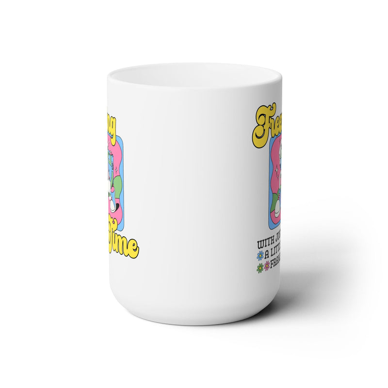 Funny Photographer Coffee Mug with Groovy 70s Retro Aesthetic: 15 Oz Coffee Mug, Thank You Gift, Wedding Photographer, Mom Who Loves Photos - Opal and June