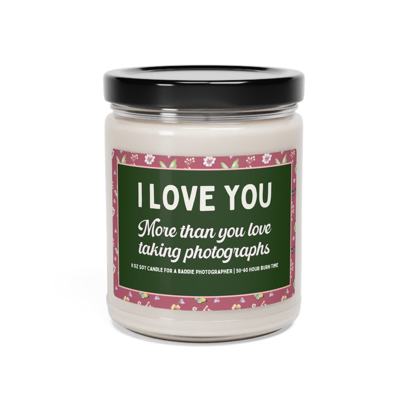 Funny Photographer Gift for Wife Who Loves Taking Photographs: Silly Unhinged 9 Oz Soy Candle for Wedding Photographer, Family Photographer - Opal and June