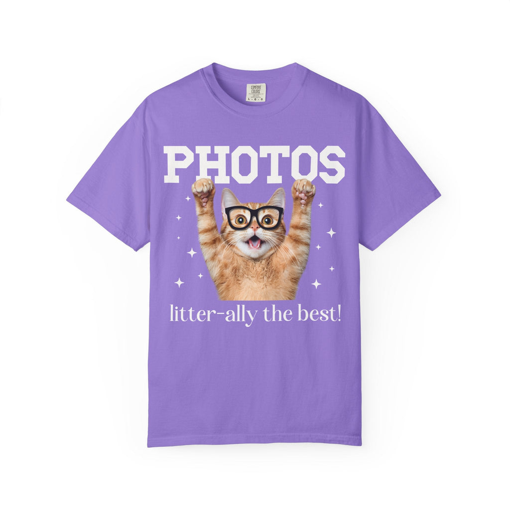 Funny Photographer Tee Shirt for Cat Lover, Cat Mom or Cat Dad Photography Major Tee with Funny Saying, Wedding or Family Photographer Gift - Opal and June