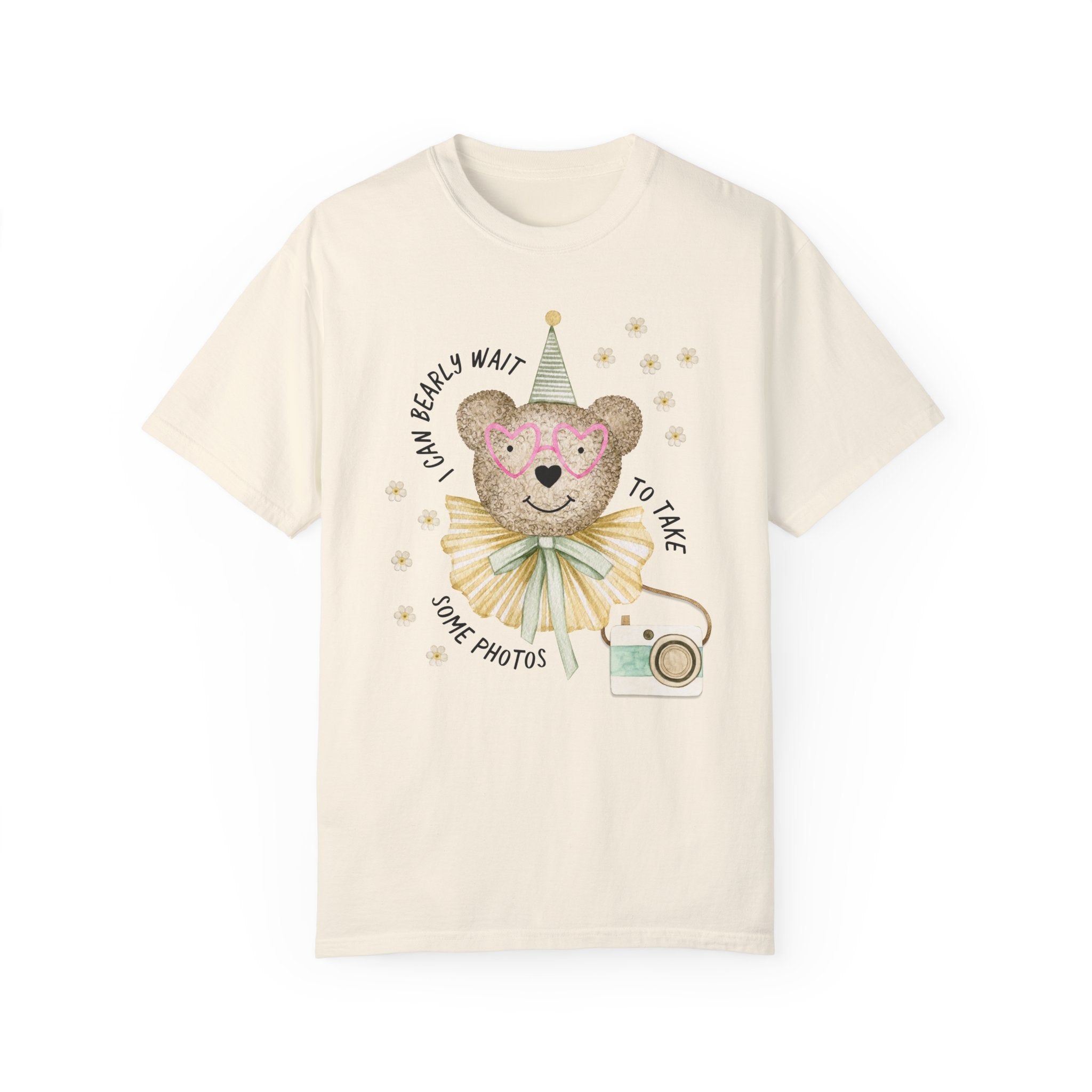Funny Photographer Tee Shirt for Photographer Who Loves Cottagecore Bears: I Can Bearly Wait to Take Some Photos, Funny Sarcastic T-Shirt - Opal and June