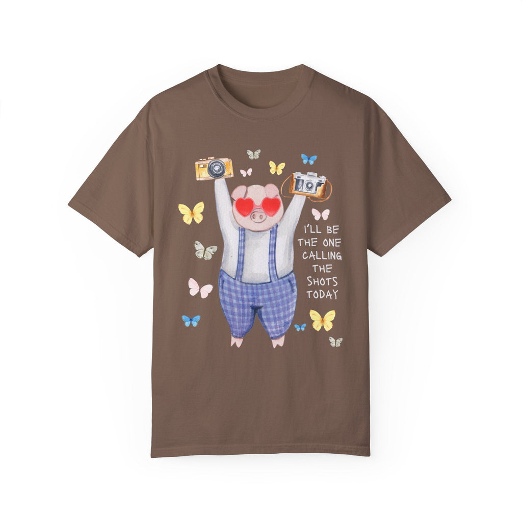 Funny Photographer Tee Shirt: I'll Be The One Calling the Shots Today, Silly Cottagecore Sweatshirt for Photographer Major Who Loves Animals - Opal and June