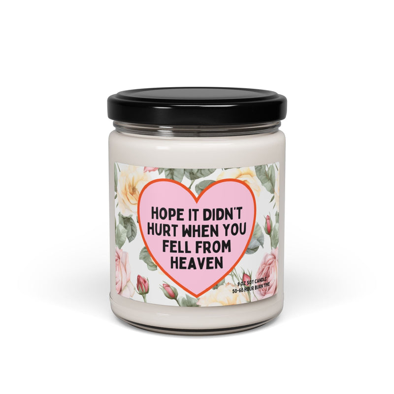 Funny Pickup Line Candle: Fell From Heaven - Opal and June