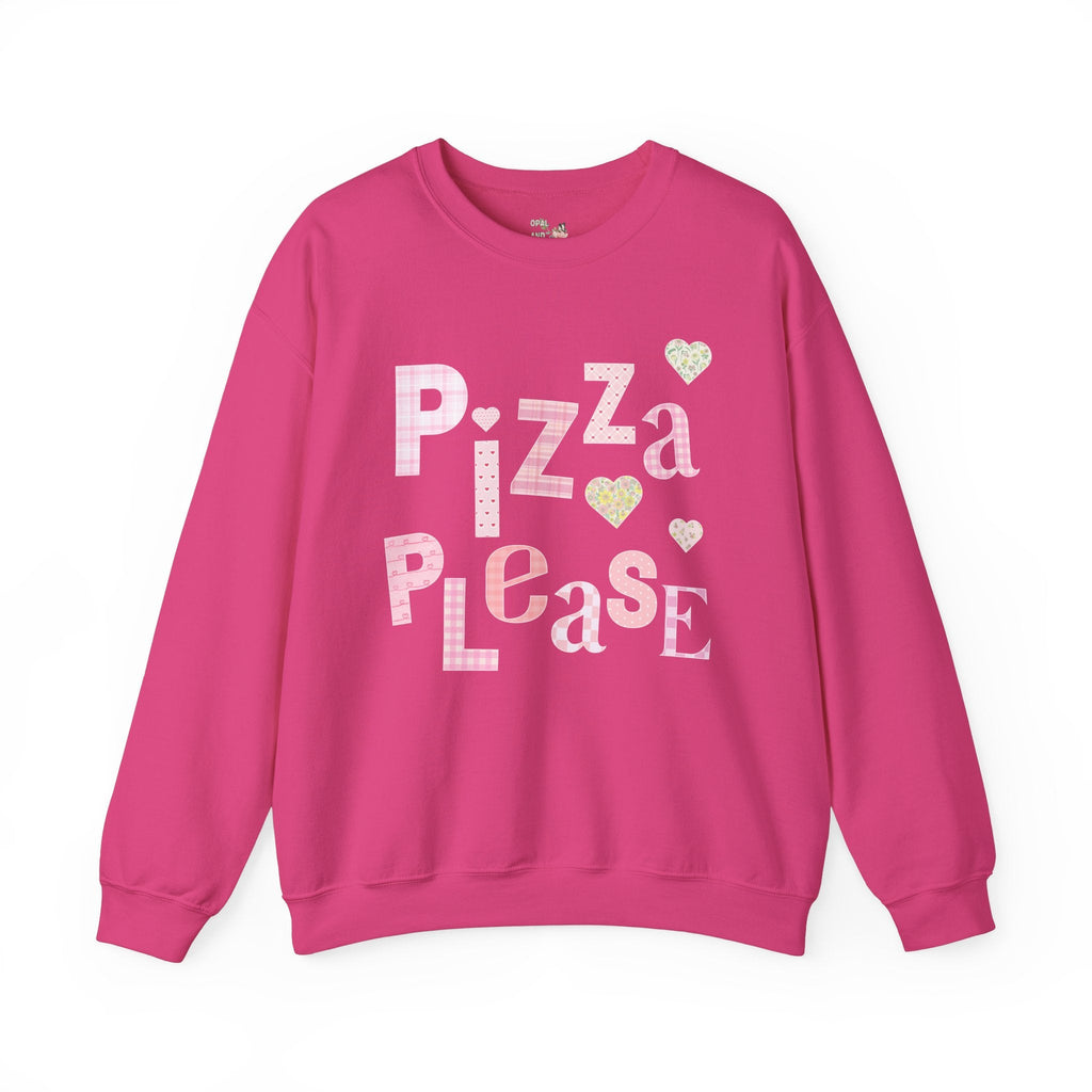 Funny Pizza Lover Gift, Daughter Who Loves Pizza, Cute Cottagecore Heart Sweatshirt, Funny Saying Shirt for Pizza Party, Silly Pizza Making - Opal and June