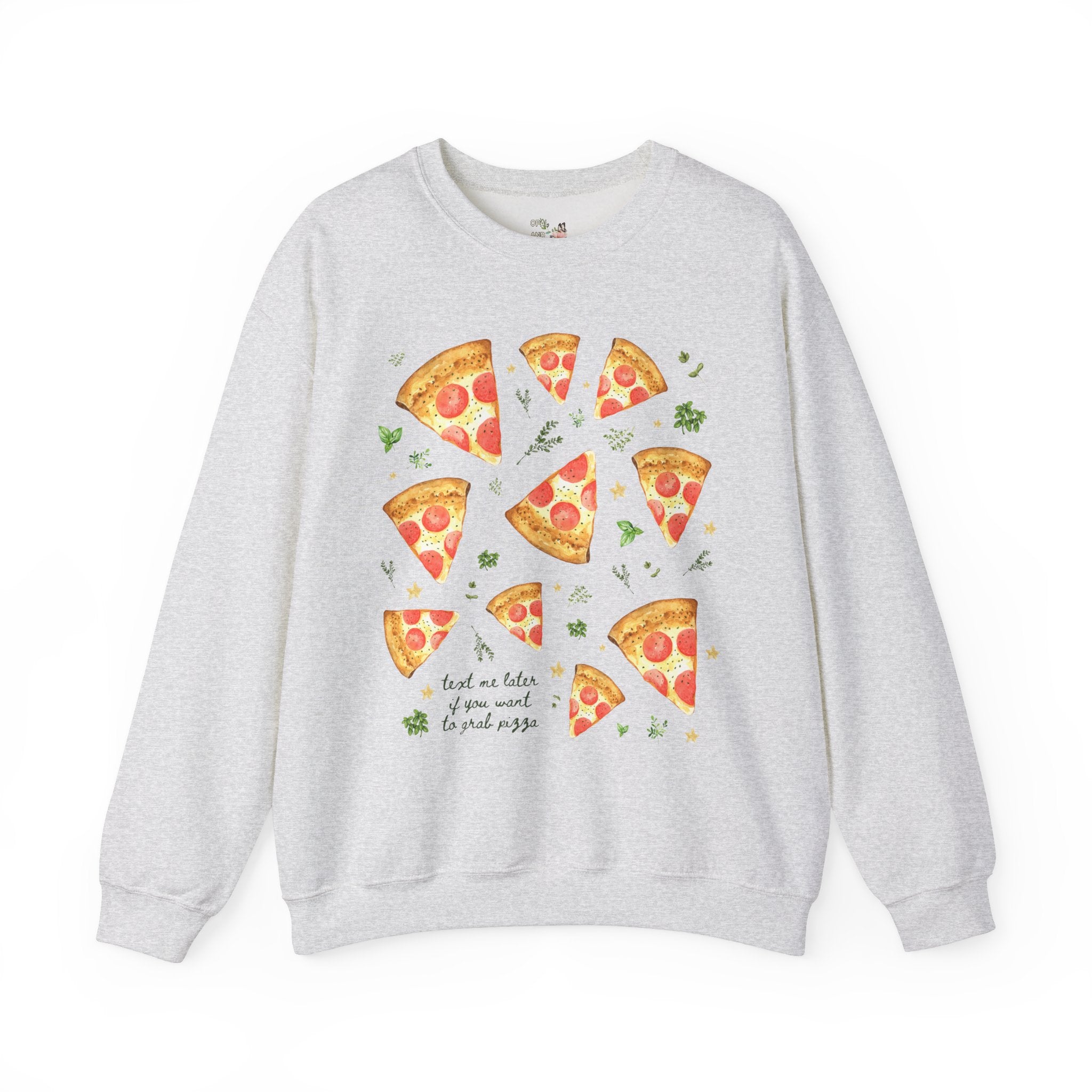 Funny Pizza Lover Gift for Daughter Who Loves Pizza and Texting: Text Me Later if You Want to Grab Pizza, Silly Matching Shirt, Pizza Party - Opal and June