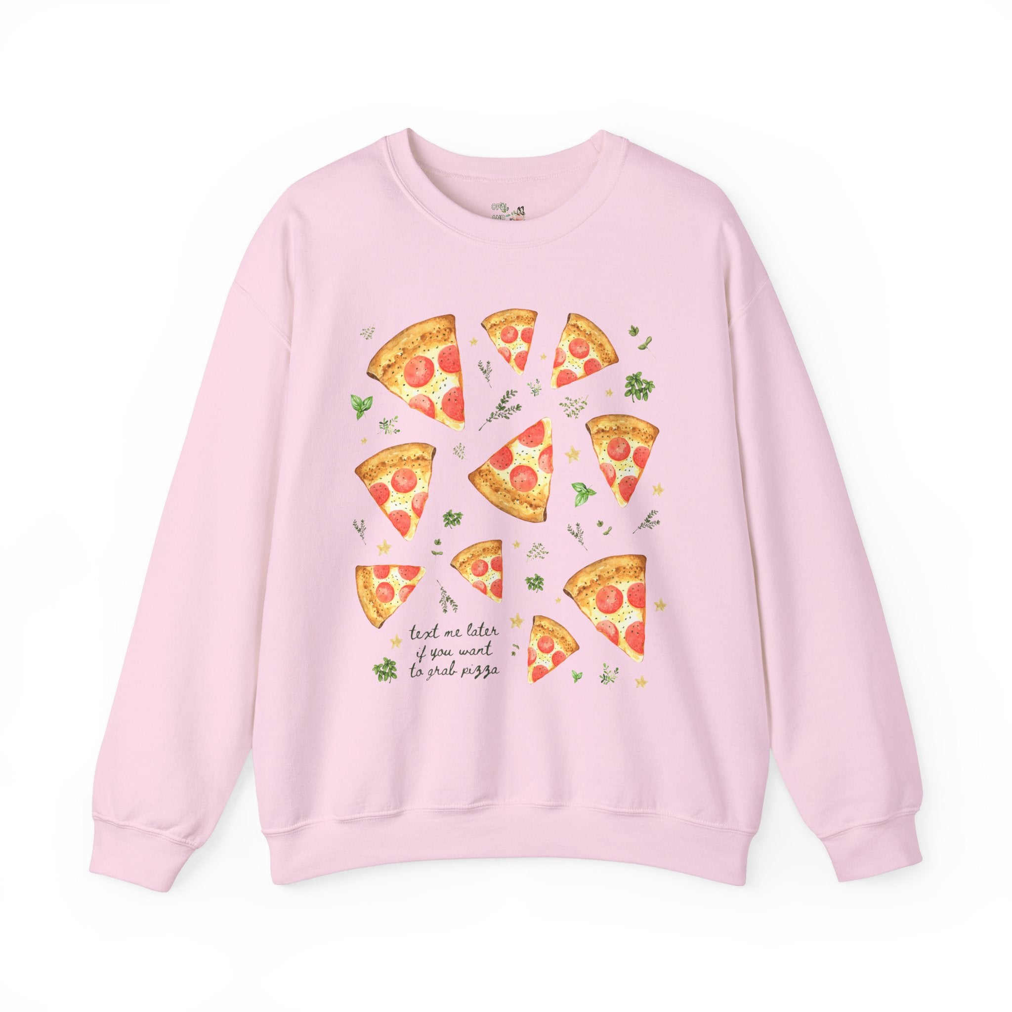 Funny Pizza Lover Gift for Daughter Who Loves Pizza and Texting: Text Me Later if You Want to Grab Pizza, Silly Matching Shirt, Pizza Party - Opal and June