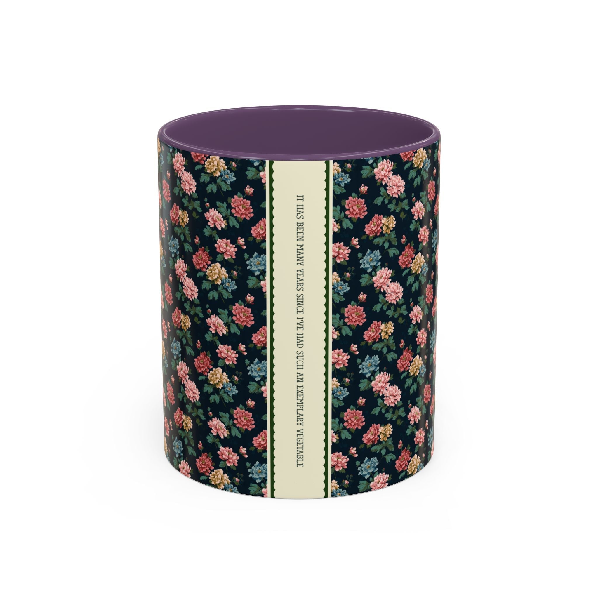 Funny Pride and Prejudice Coffee Mug, Exemplary Vegetable, Mr. Collins, Book Lover Gift, Bookworm Who Loves Jane Austen, Classic Literature - Opal and June