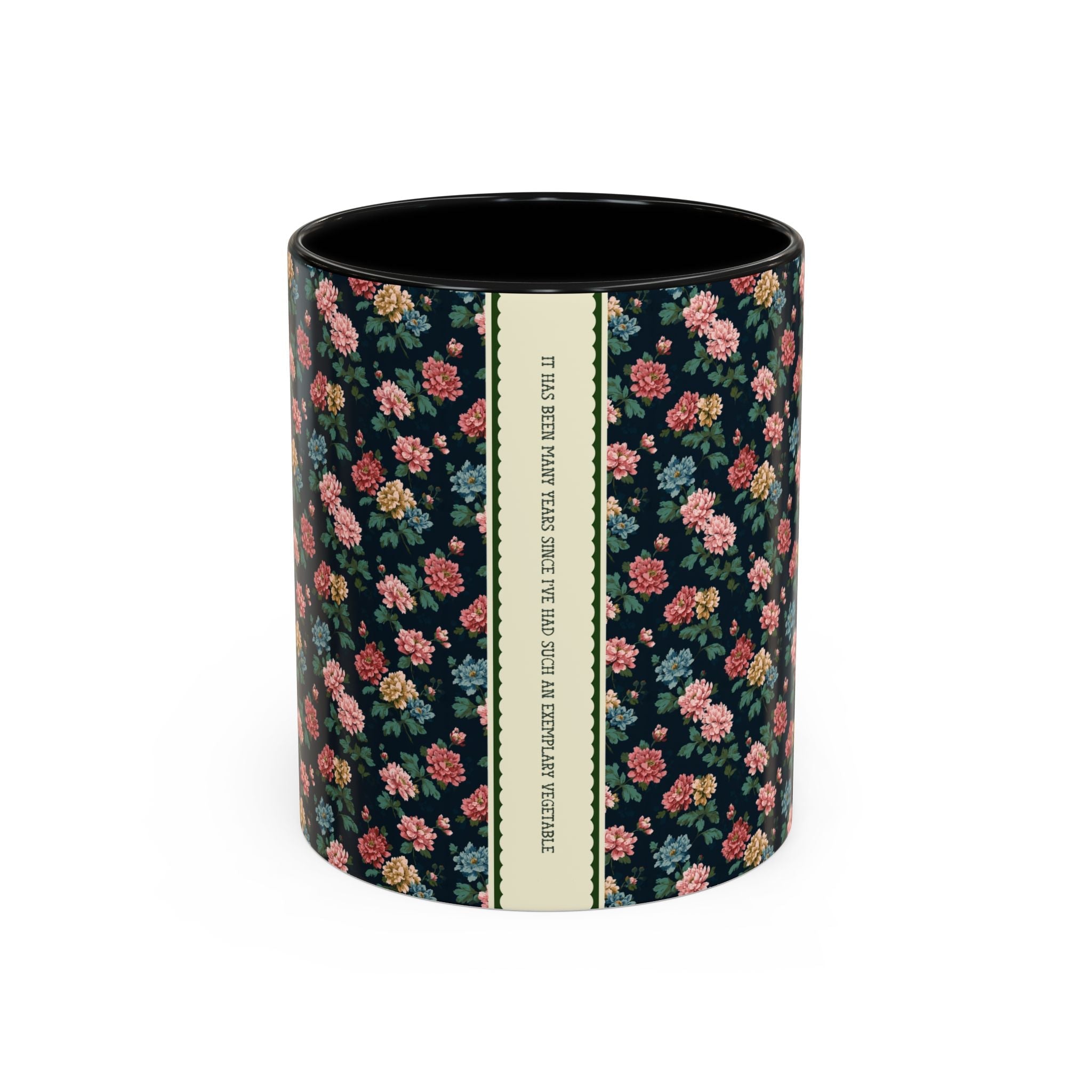 Funny Pride and Prejudice Coffee Mug, Exemplary Vegetable, Mr. Collins, Book Lover Gift, Bookworm Who Loves Jane Austen, Classic Literature - Opal and June