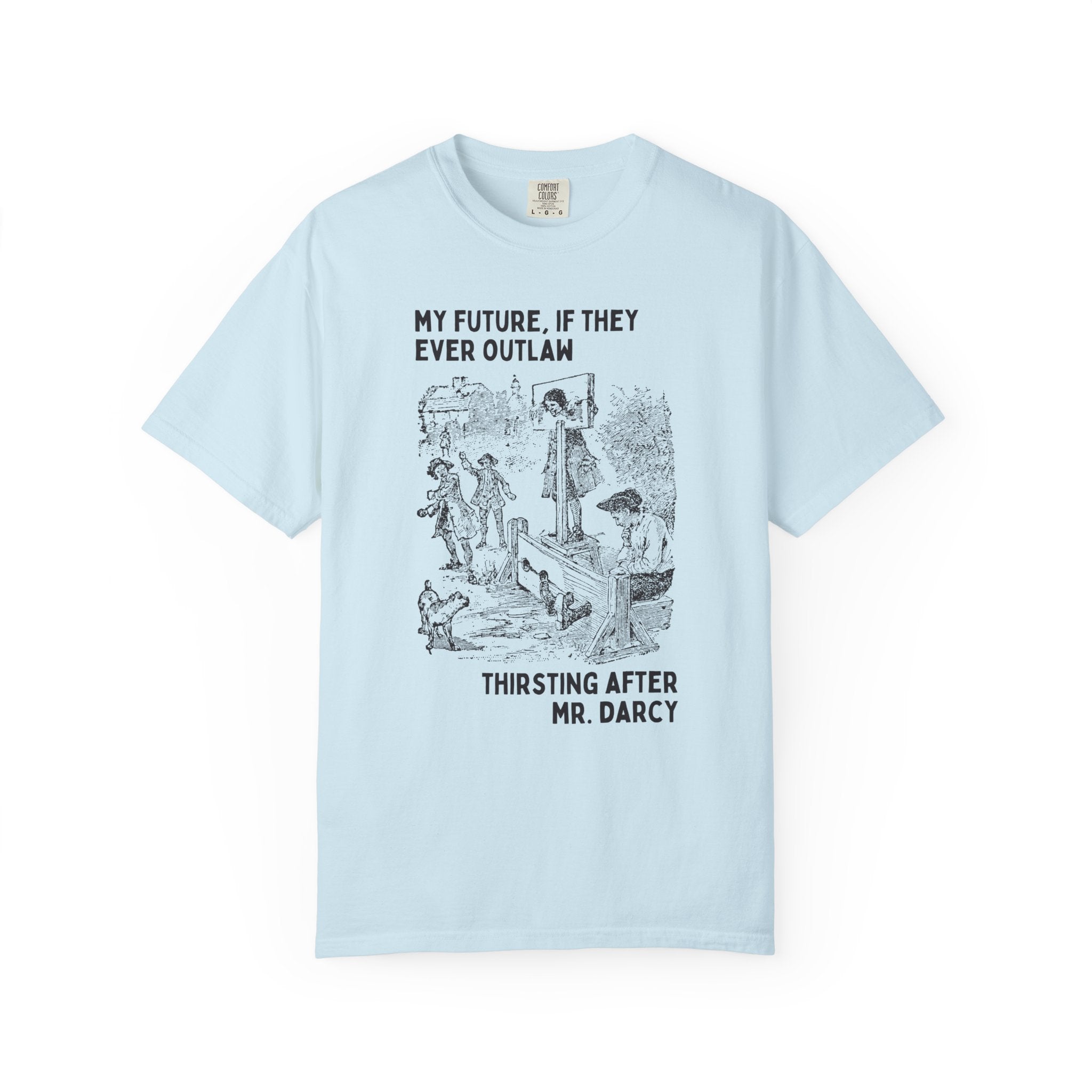 Funny Pride and Prejudice Tee Shirt for Bookworm Who Loves Jane Austen, Silly Mr. Darcy T-Shirt, 19th Century Book Lover Gift for Librarian - Opal and June