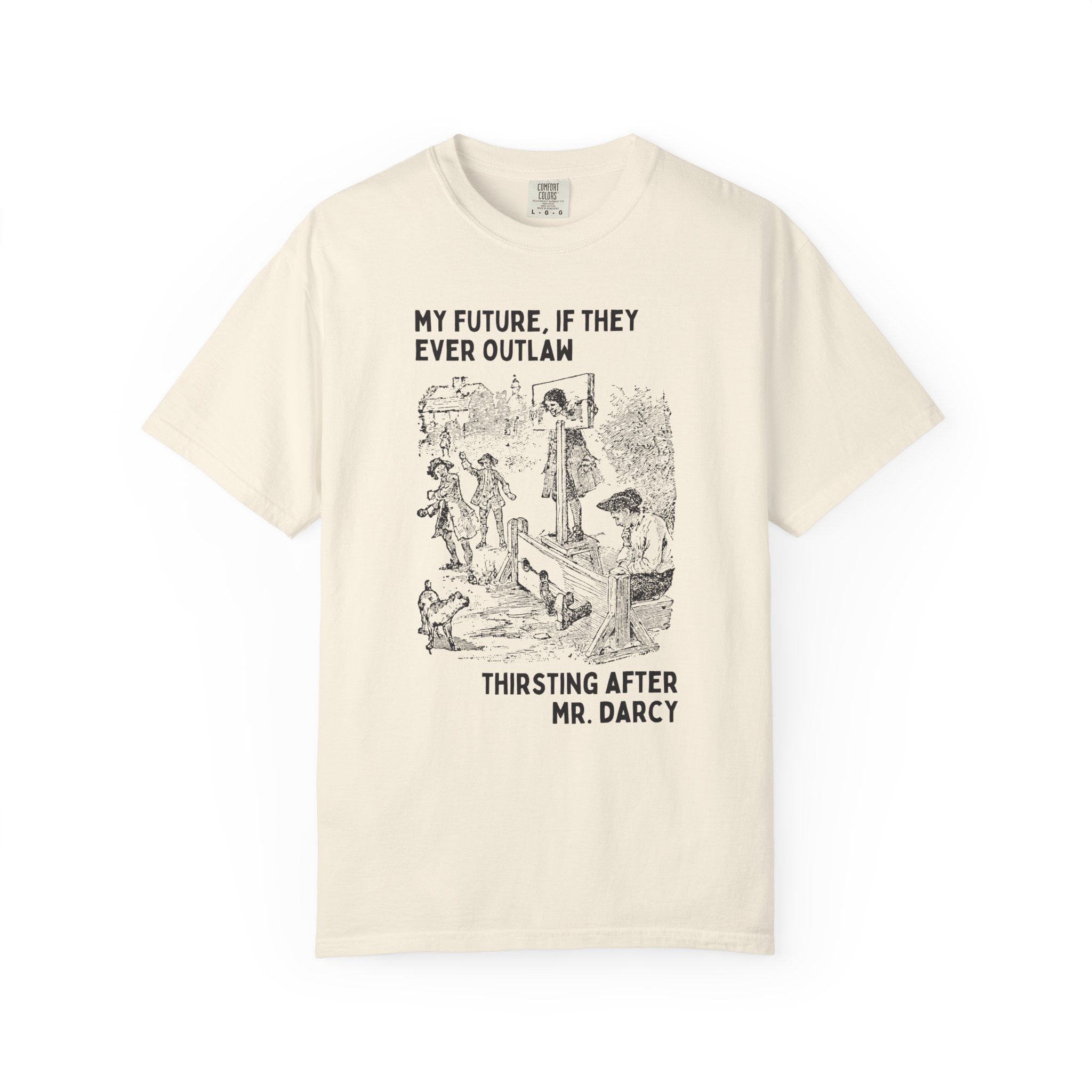 Funny Pride and Prejudice Tee Shirt for Bookworm Who Loves Jane Austen, Silly Mr. Darcy T-Shirt, 19th Century Book Lover Gift for Librarian - Opal and June