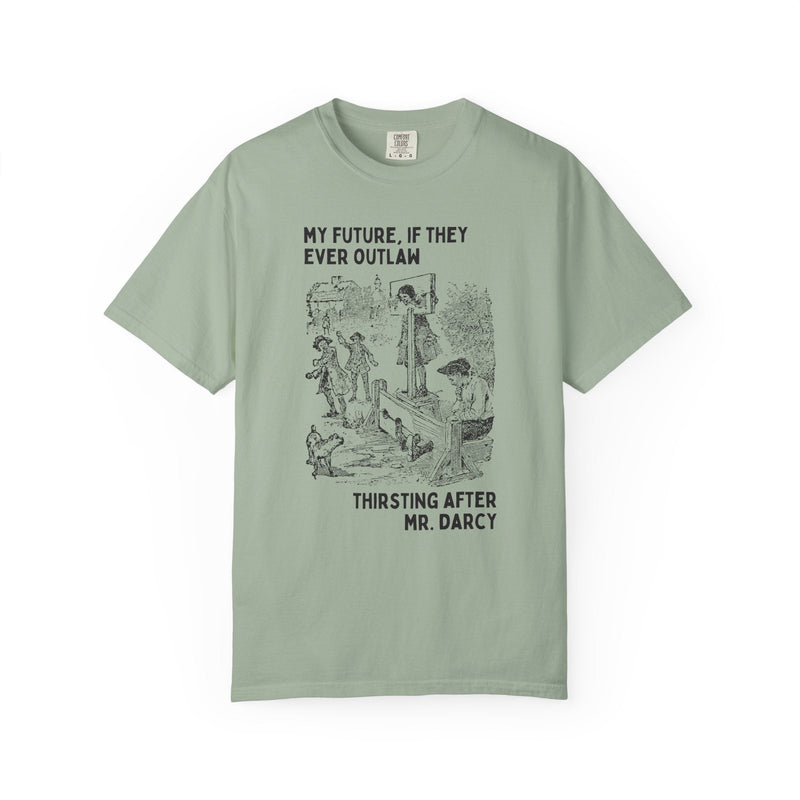 Funny Pride and Prejudice Tee Shirt for Bookworm Who Loves Jane Austen, Silly Mr. Darcy T-Shirt, 19th Century Book Lover Gift for Librarian - Opal and June
