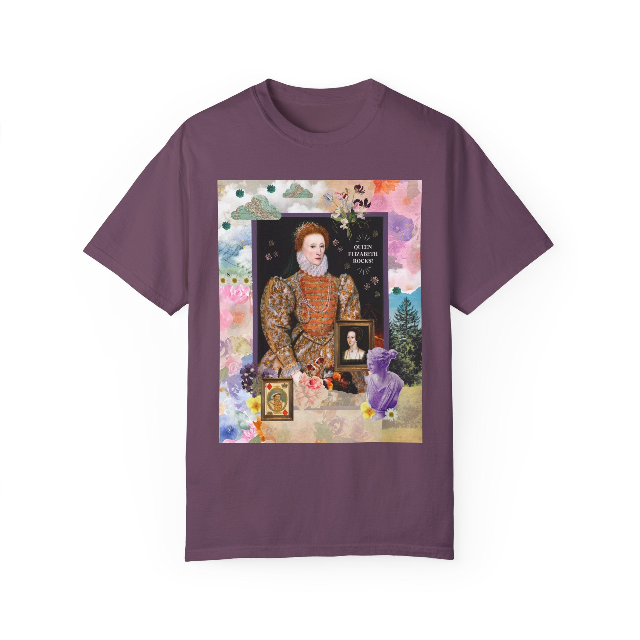 Funny Queen Elizabeth Shirt for History Lover: Queen Elizabeth Rocks! | Funny 16th Century History Tee Shirt for Teacher or History Major - Opal and June