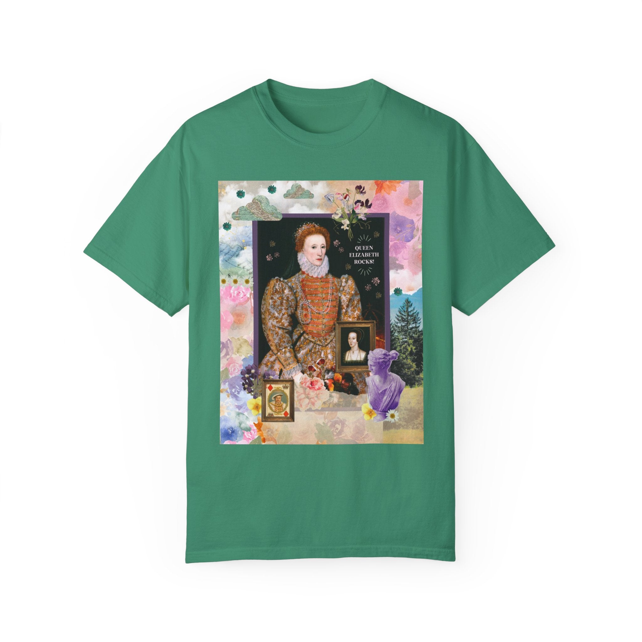 Funny Queen Elizabeth Shirt for History Lover: Queen Elizabeth Rocks! | Funny 16th Century History Tee Shirt for Teacher or History Major - Opal and June