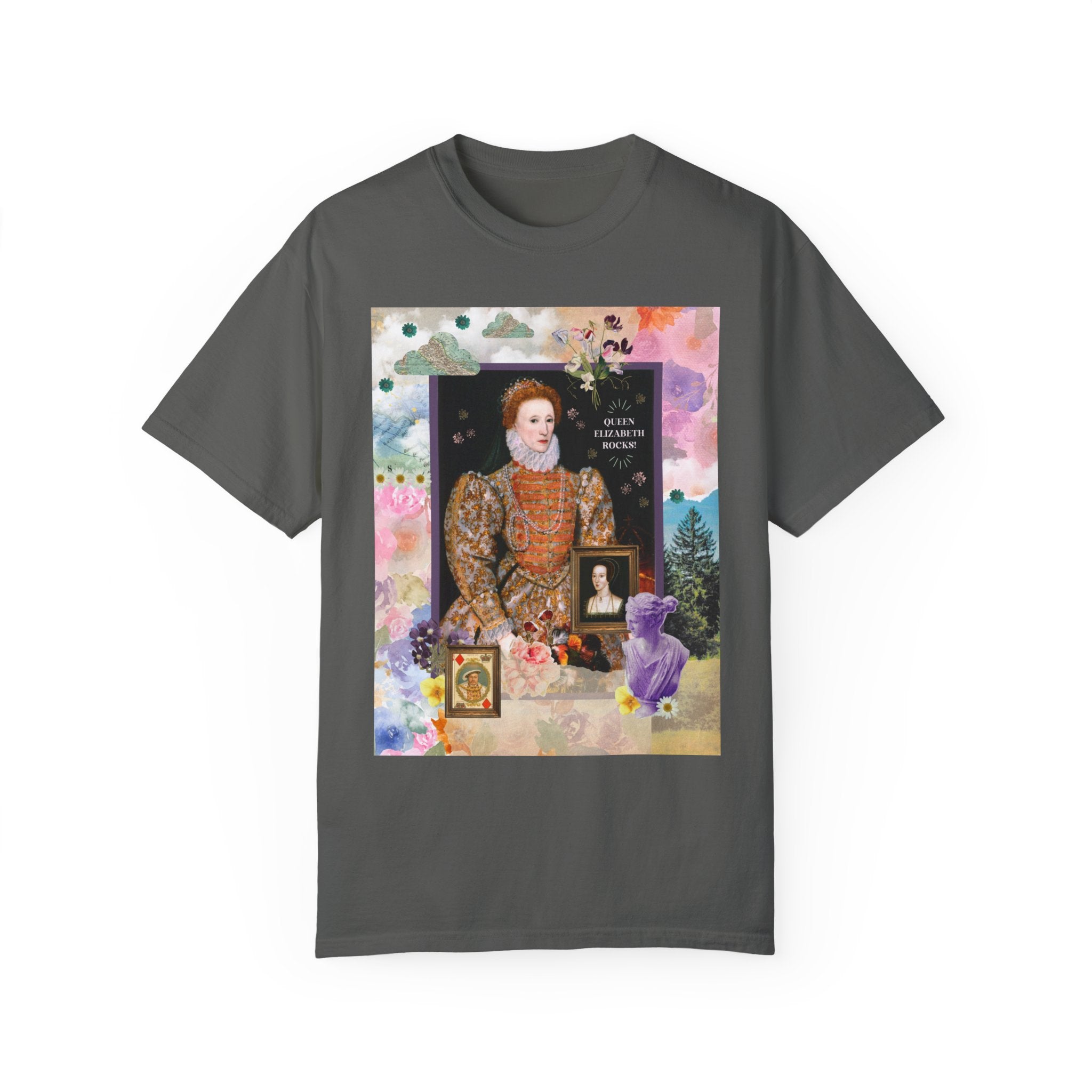 Funny Queen Elizabeth Shirt for History Lover: Queen Elizabeth Rocks! | Funny 16th Century History Tee Shirt for Teacher or History Major - Opal and June