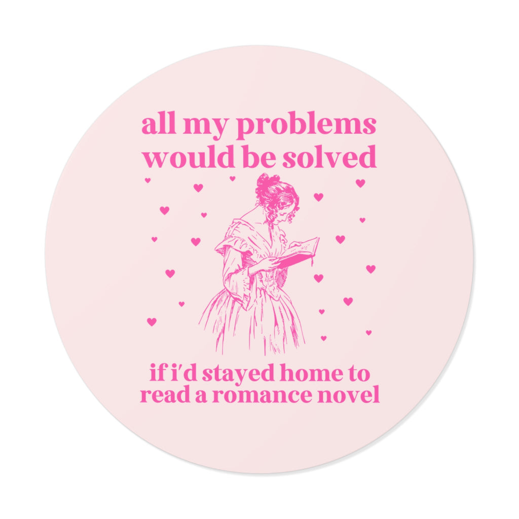 Funny Romance Reader Sticker for Friend Who Loves Romance Novels: Silly Book Lover Gift Idea with Vintage Aesthetic, Cute Bookish Gift - Opal and June