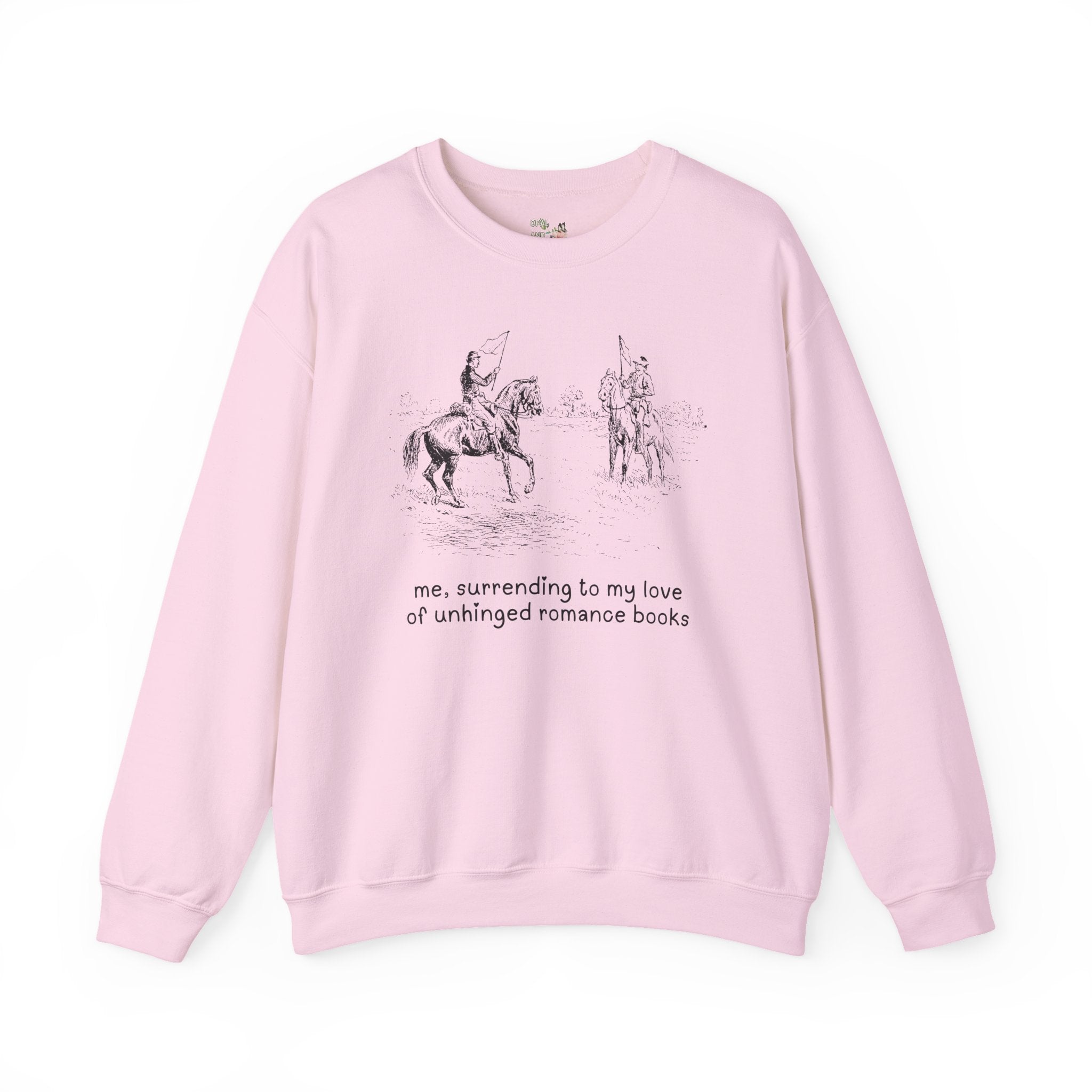 Funny Romance Reader Sweatshirt for Bookworm Who Loves Dark Romance or Spicy Books, Unhinged Funny Saying Crewneck for Book Lover's Birthday - Opal and June