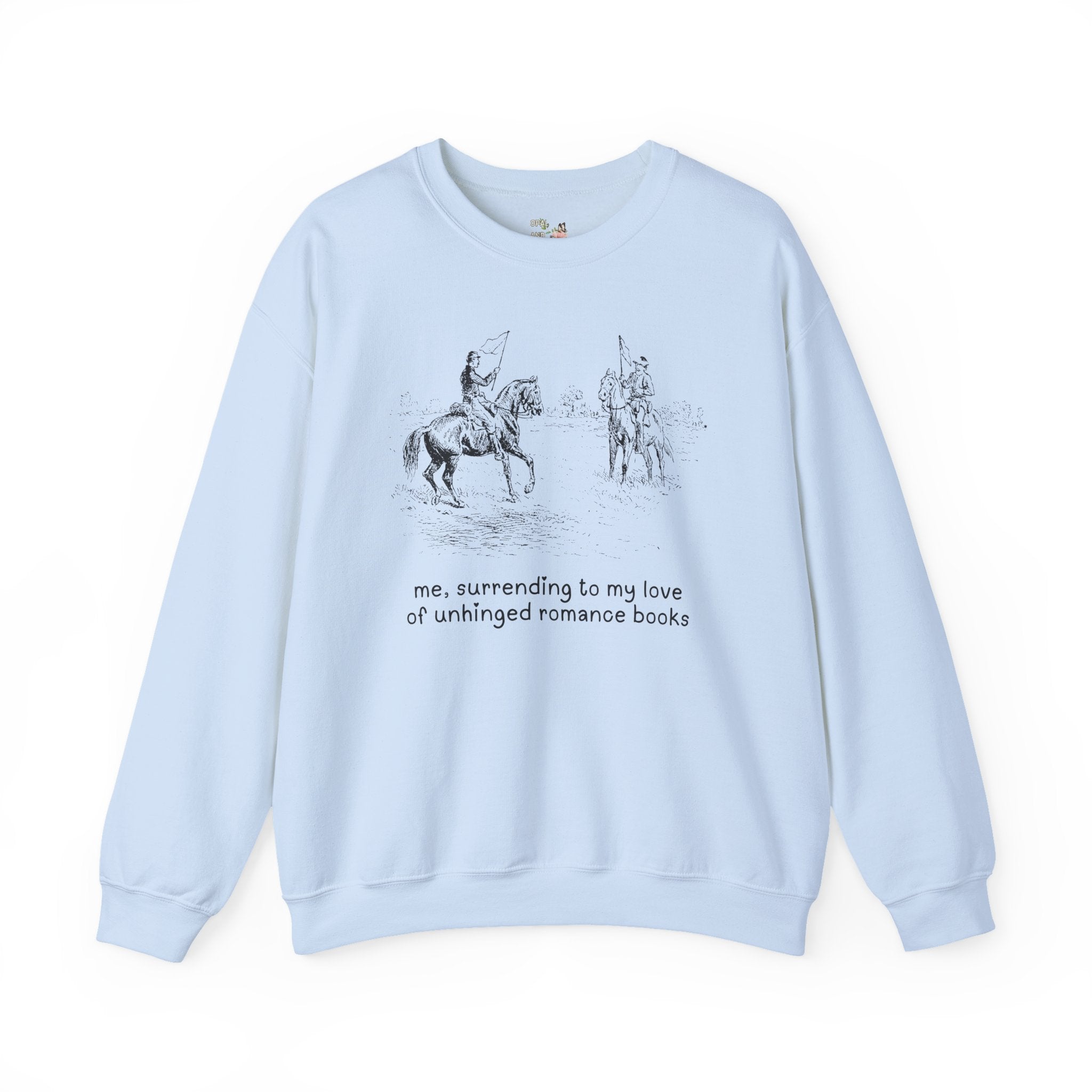 Funny Romance Reader Sweatshirt for Bookworm Who Loves Dark Romance or Spicy Books, Unhinged Funny Saying Crewneck for Book Lover's Birthday - Opal and June