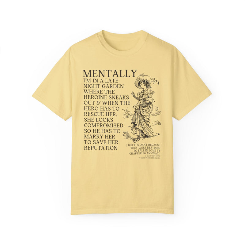 Funny Romance Reader Tee Shirt for Book Lover: Historical Romance T-Shirt with Vintage Aesthetic, Bookworm Gift for Regency Romance Writer - Opal and June