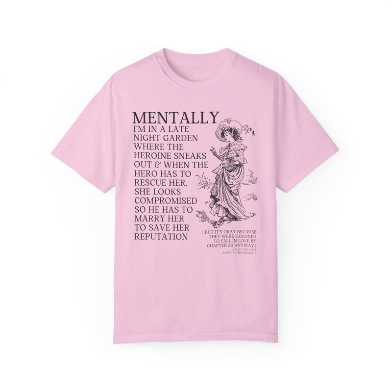 Funny Romance Reader Tee Shirt for Book Lover: Historical Romance T-Shirt with Vintage Aesthetic, Bookworm Gift for Regency Romance Writer - Opal and June