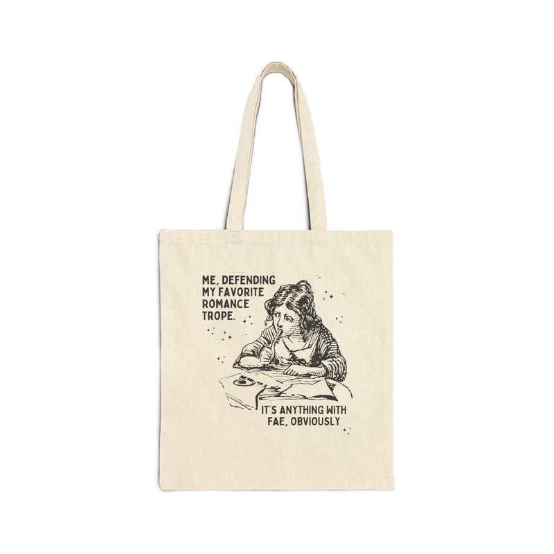 Funny Bookish Tote Bag for Halloween: Floral Ghost in Library