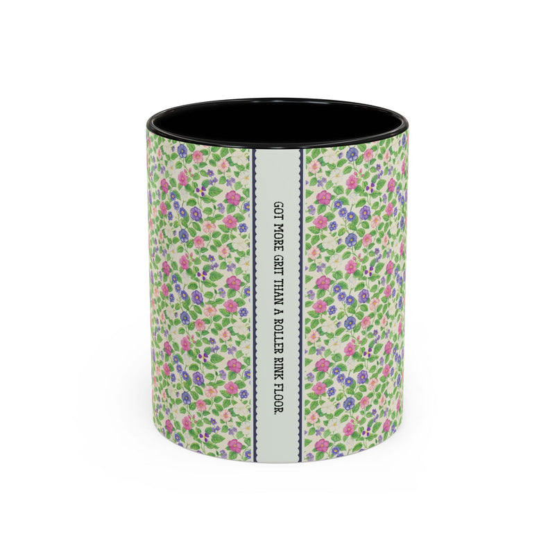 Funny Saying 11 Oz Coffee Mug for Friend, Small Birthday Gift for Co - Worker: Got More Grit Than a Roller Rink Floor, Present for Sister - Opal and June