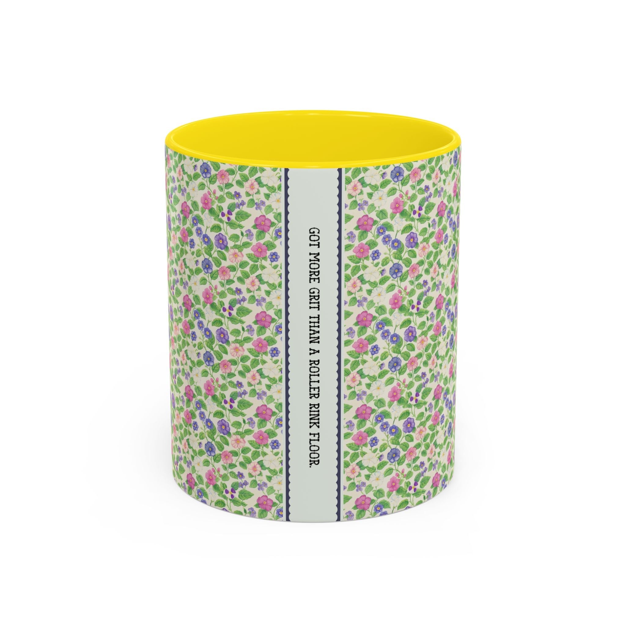 Funny Saying 11 Oz Coffee Mug for Friend, Small Birthday Gift for Co - Worker: Got More Grit Than a Roller Rink Floor, Present for Sister - Opal and June