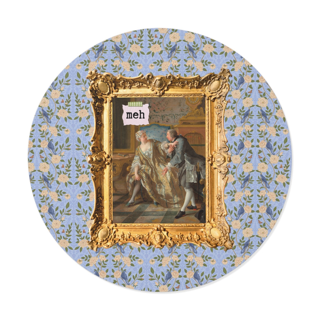 Funny Saying Art History Sticker for Friend Who Loves 18th Century Art, The Garter by Jean François de Troy, French Art Historian Gift - Opal and June