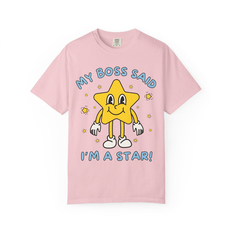 Funny Saying Gift from Boss, Silly Employee T-Shirt, Funny Sarcastic Retro Aesthetic Tee with Stars, Silly Dreamcore Gift from Work Mentor - Opal and June