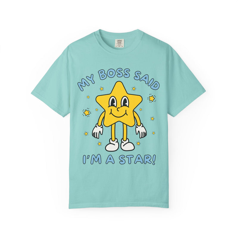 Funny Saying Gift from Boss, Silly Employee T-Shirt, Funny Sarcastic Retro Aesthetic Tee with Stars, Silly Dreamcore Gift from Work Mentor - Opal and June