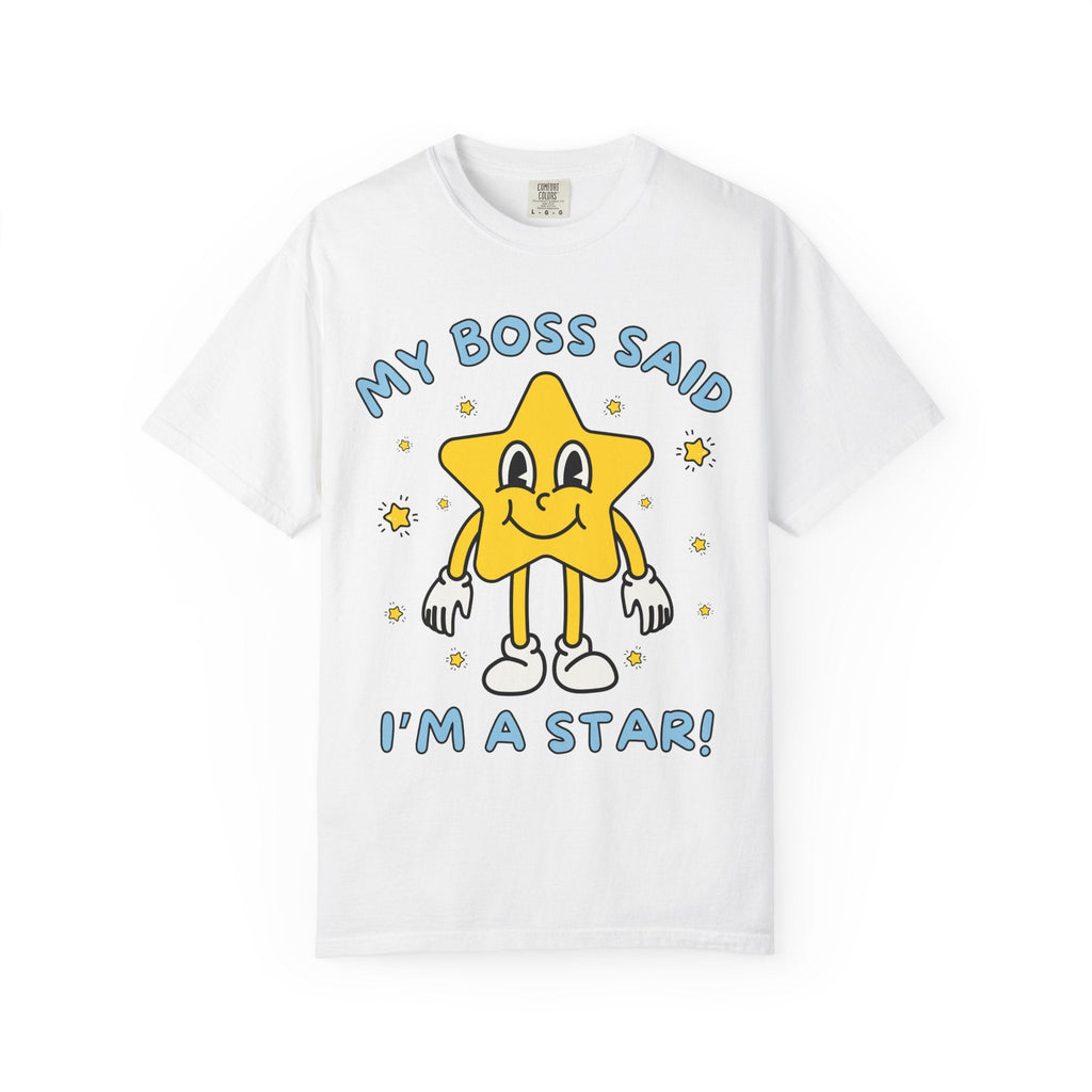 Funny Saying Gift from Boss, Silly Employee T-Shirt, Funny Sarcastic Retro Aesthetic Tee with Stars, Silly Dreamcore Gift from Work Mentor - Opal and June