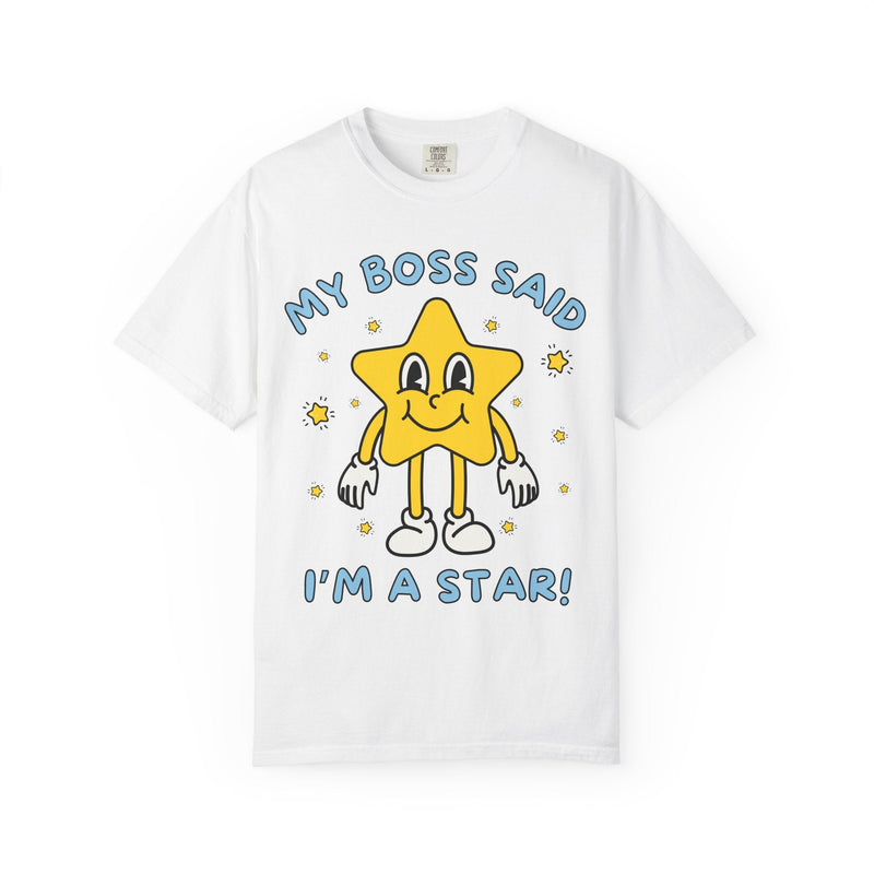 Funny Saying Gift from Boss, Silly Employee T-Shirt, Funny Sarcastic Retro Aesthetic Tee with Stars, Silly Dreamcore Gift from Work Mentor - Opal and June