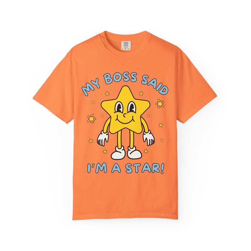 Funny Saying Gift from Boss, Silly Employee T-Shirt, Funny Sarcastic Retro Aesthetic Tee with Stars, Silly Dreamcore Gift from Work Mentor - Opal and June