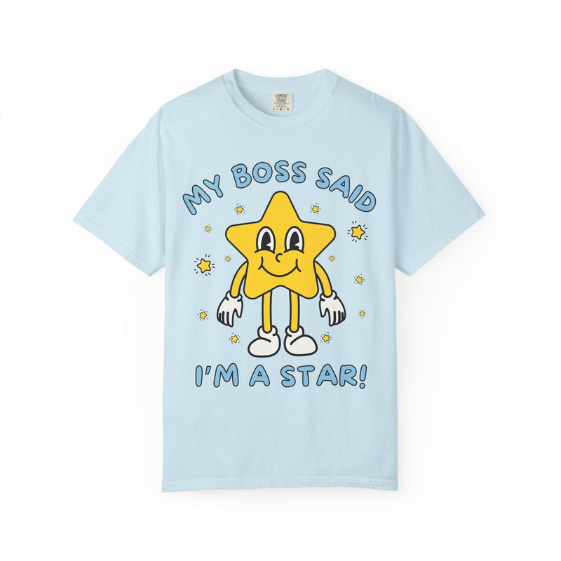 Funny Saying Gift from Boss, Silly Employee T-Shirt, Funny Sarcastic Retro Aesthetic Tee with Stars, Silly Dreamcore Gift from Work Mentor - Opal and June