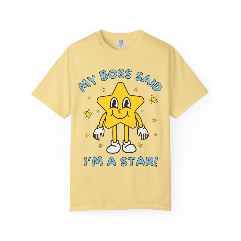 Funny Saying Gift from Boss, Silly Employee T-Shirt, Funny Sarcastic Retro Aesthetic Tee with Stars, Silly Dreamcore Gift from Work Mentor - Opal and June