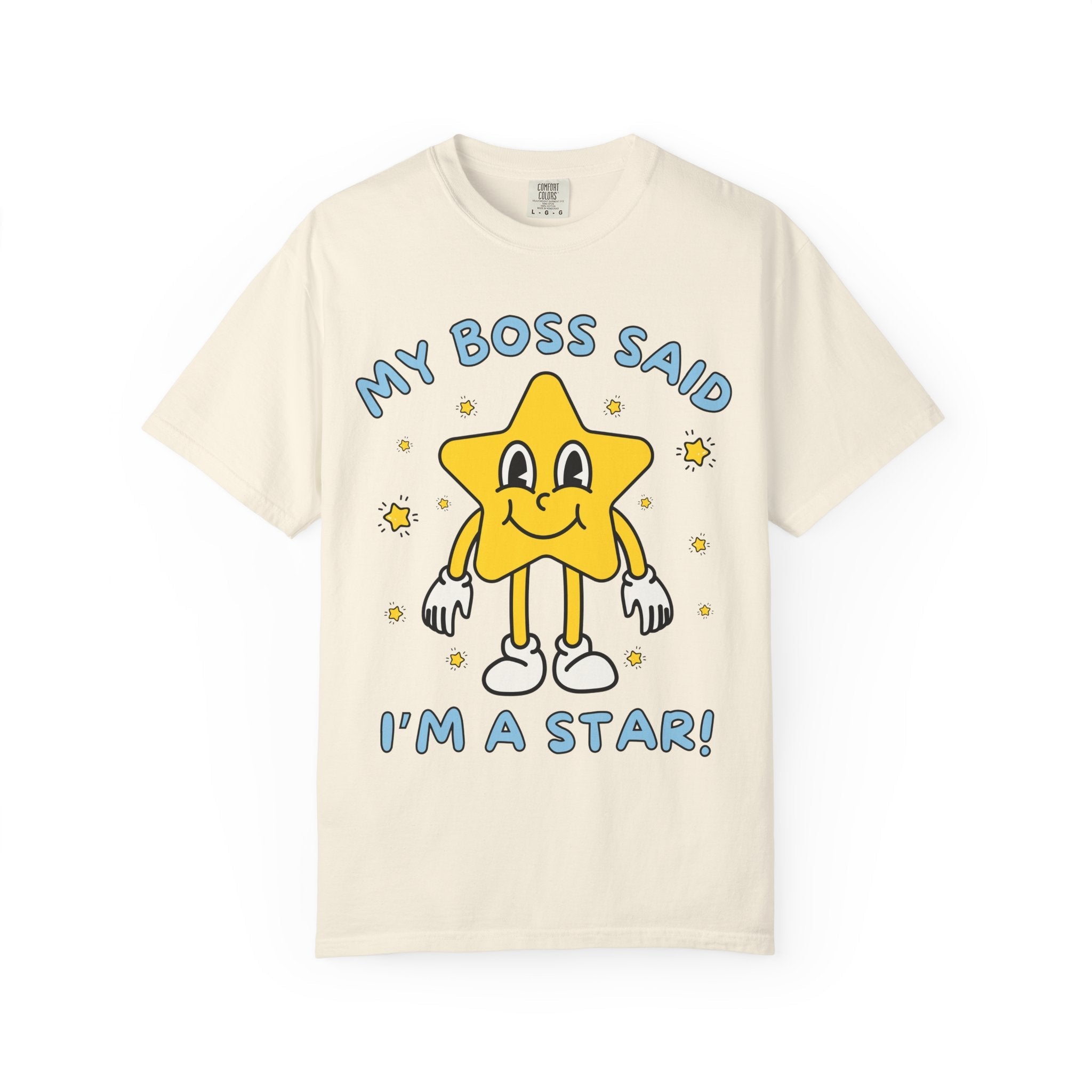 Funny Saying Gift from Boss, Silly Employee T-Shirt, Funny Sarcastic Retro Aesthetic Tee with Stars, Silly Dreamcore Gift from Work Mentor - Opal and June