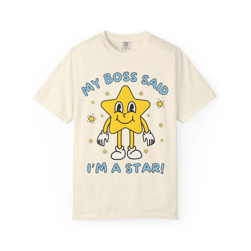 Funny Saying Gift from Boss, Silly Employee T-Shirt, Funny Sarcastic Retro Aesthetic Tee with Stars, Silly Dreamcore Gift from Work Mentor - Opal and June