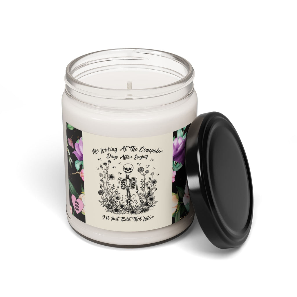 Funny Skeleton Candle for Editor - Opal and June