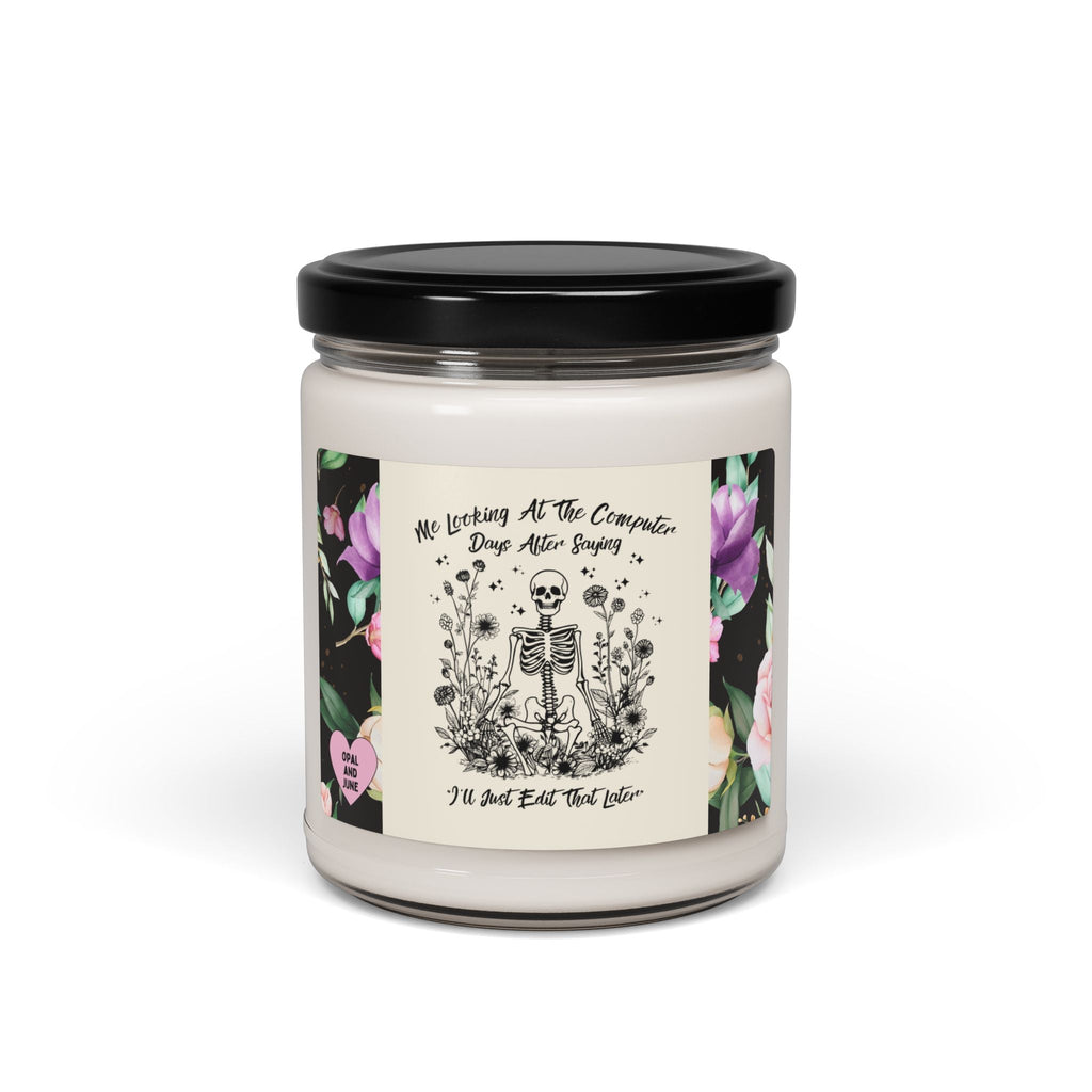 Funny Skeleton Candle for Editor - Opal and June