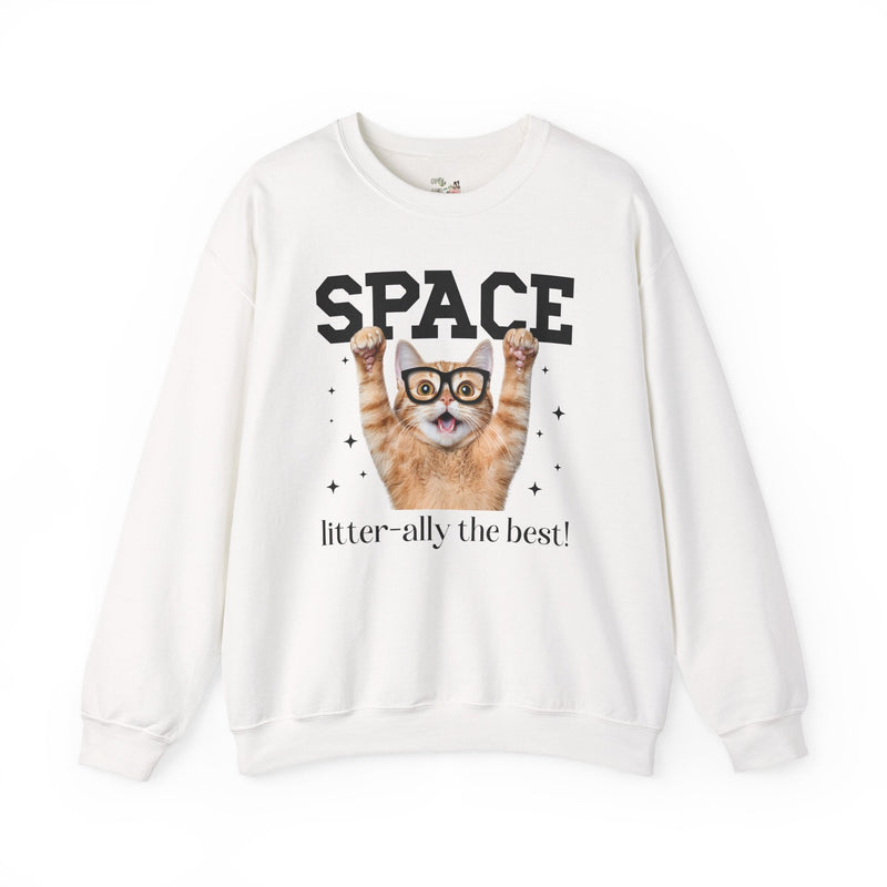Funny Space Lover Sweatshirt for Astronomy Professor, Cute Science Teacher Crewneck, Cat Lover, Cat Mom or Cat Dad Middle School Teacher Tee - Opal and June