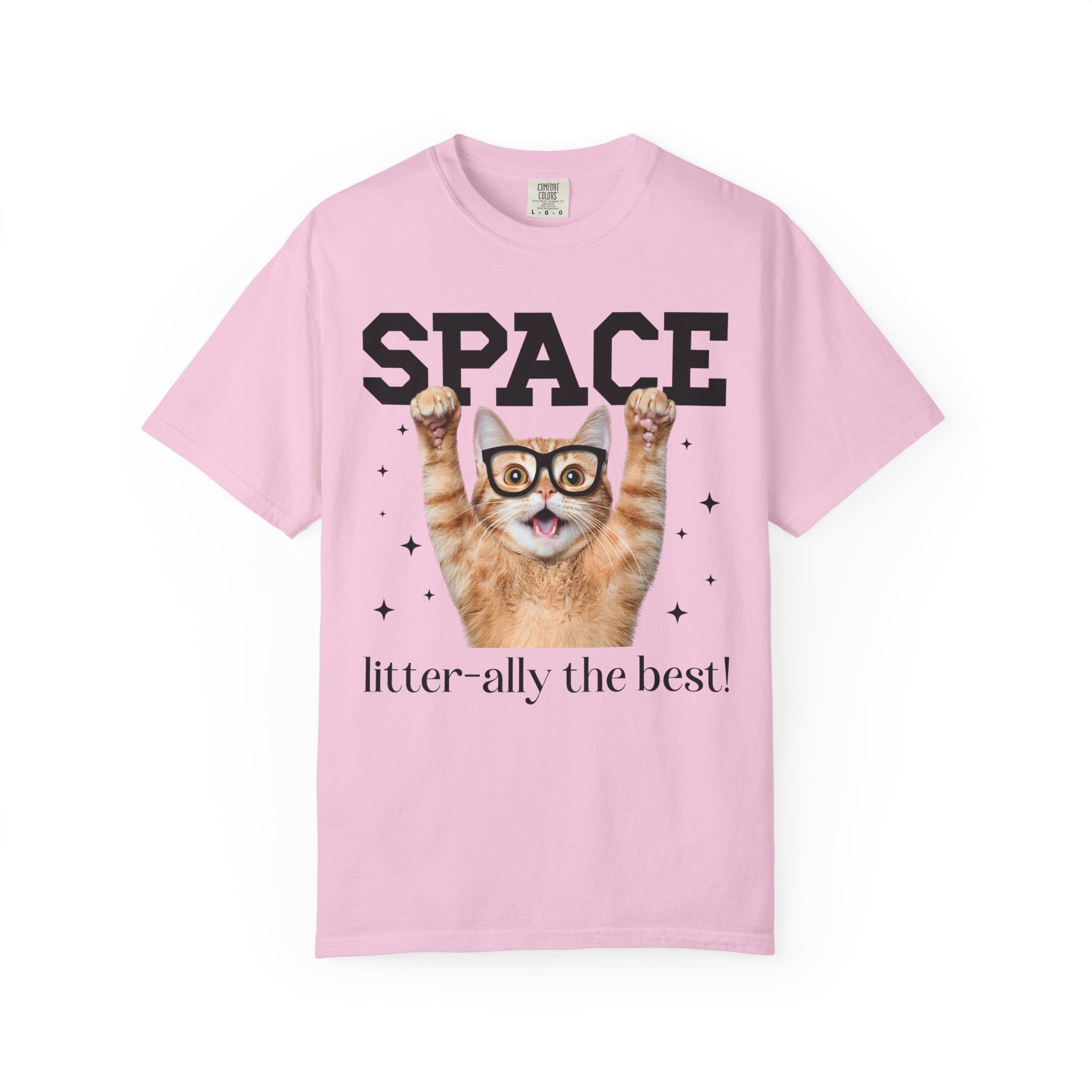 Funny Space Lover Tee Shirt for Astronomy Professor, Cute Science Teacher T-Shirt, Cat Lover, Cat Mom or Cat Dad Middle School Teacher Tee - Opal and June