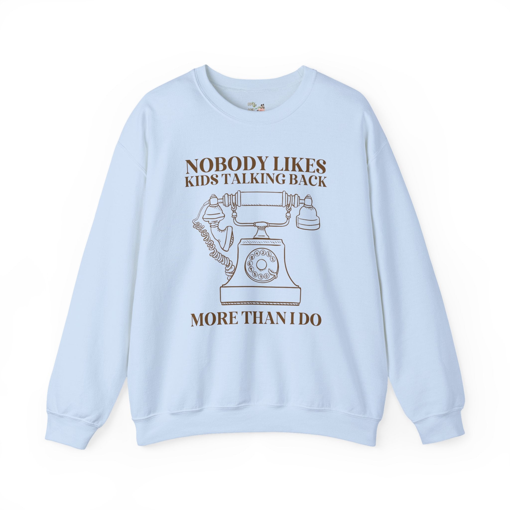 Funny Speech Therapist Teacher Sweatshirt with Vintage Aesthetic: Nobody Likes Kids Talking Back More Than I Do, Speech Pathology Major Gift - Opal and June