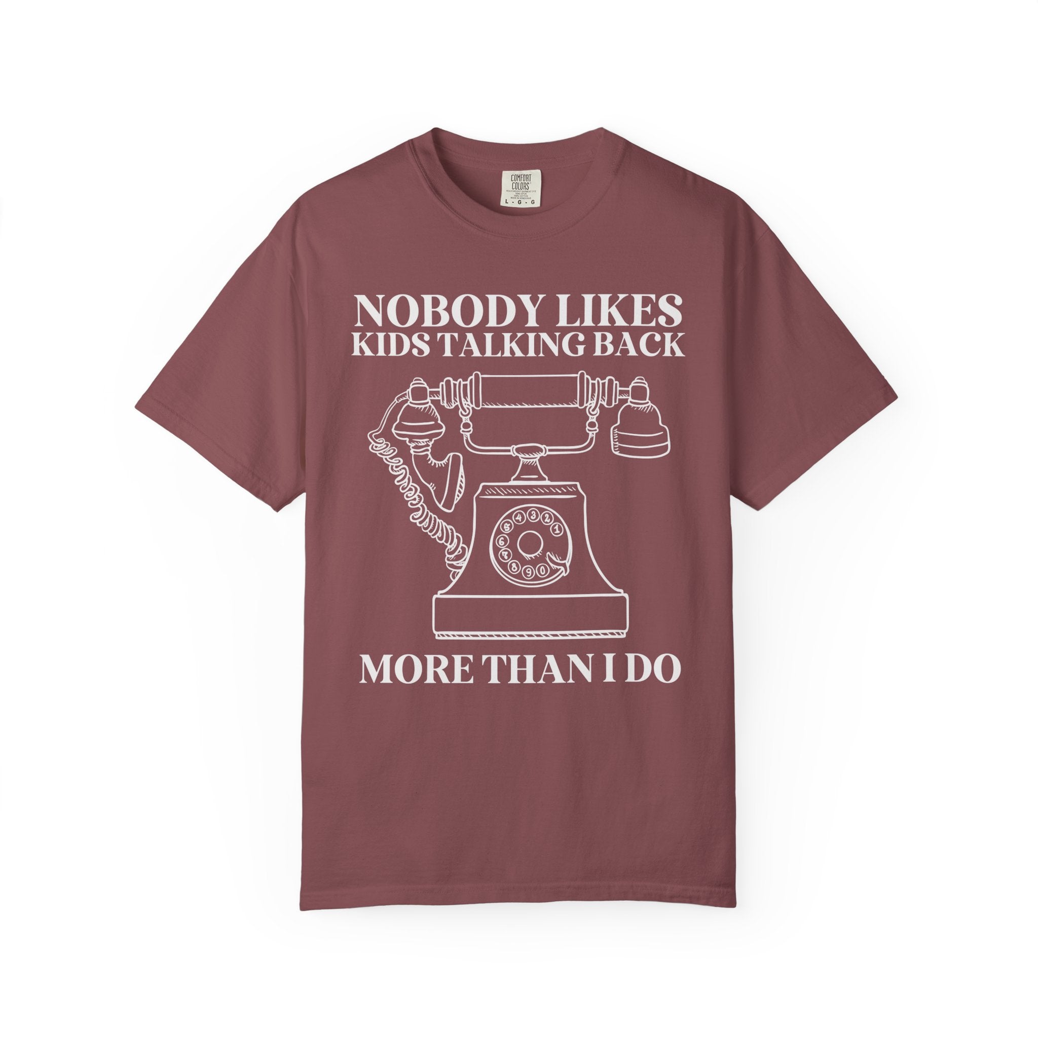 Funny Speech Therapist Teacher Tee Shirt with Vintage Aesthetic: Nobody Likes Kids Talking Back More Than I Do, Speech Pathology Major Gift - Opal and June