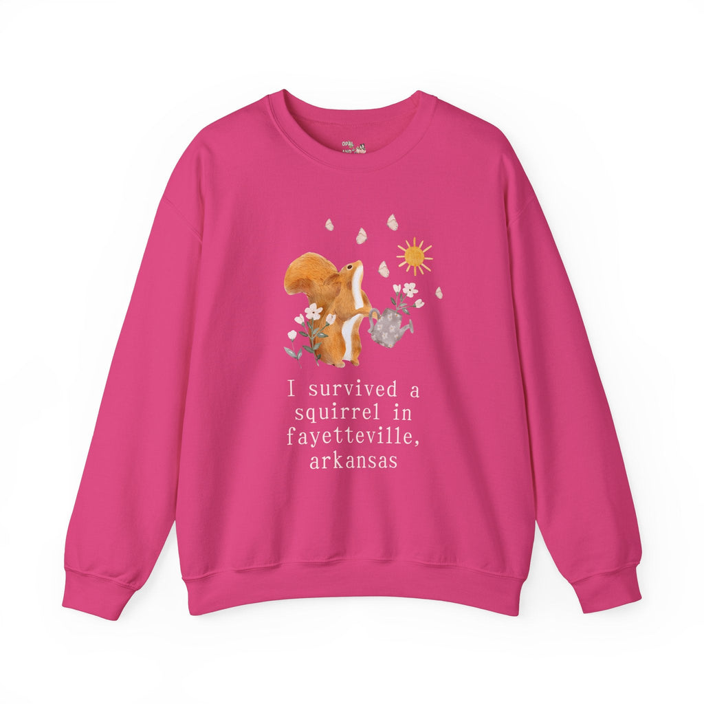 Funny Squirrel Sweatshirt: Fayetteville - Opal and June