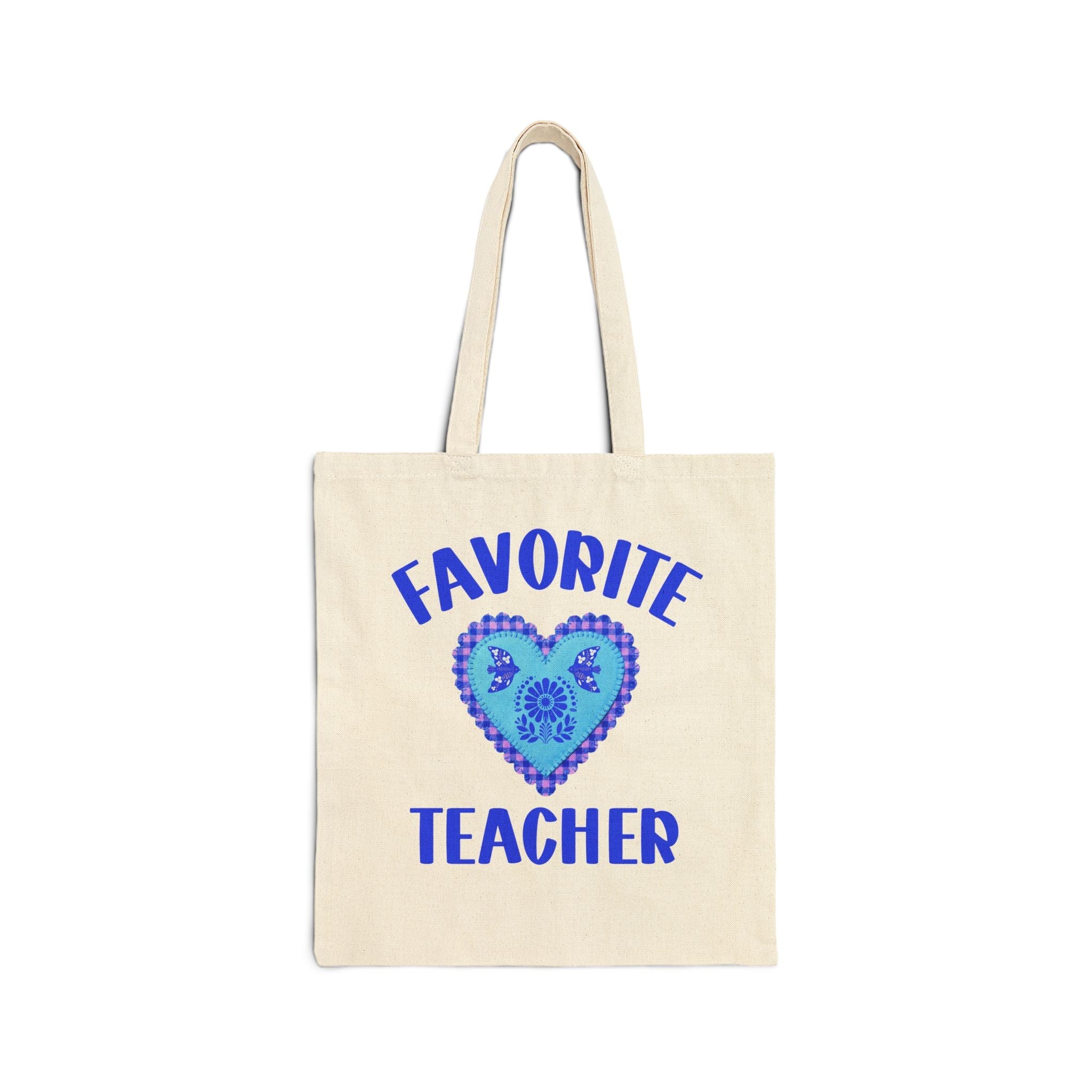 Funny Teacher Appreciation or Thank You Gift: Favorite Teacher | New Teacher Tote, Present for Friend Who Teaches Elementary or High School - Opal and June